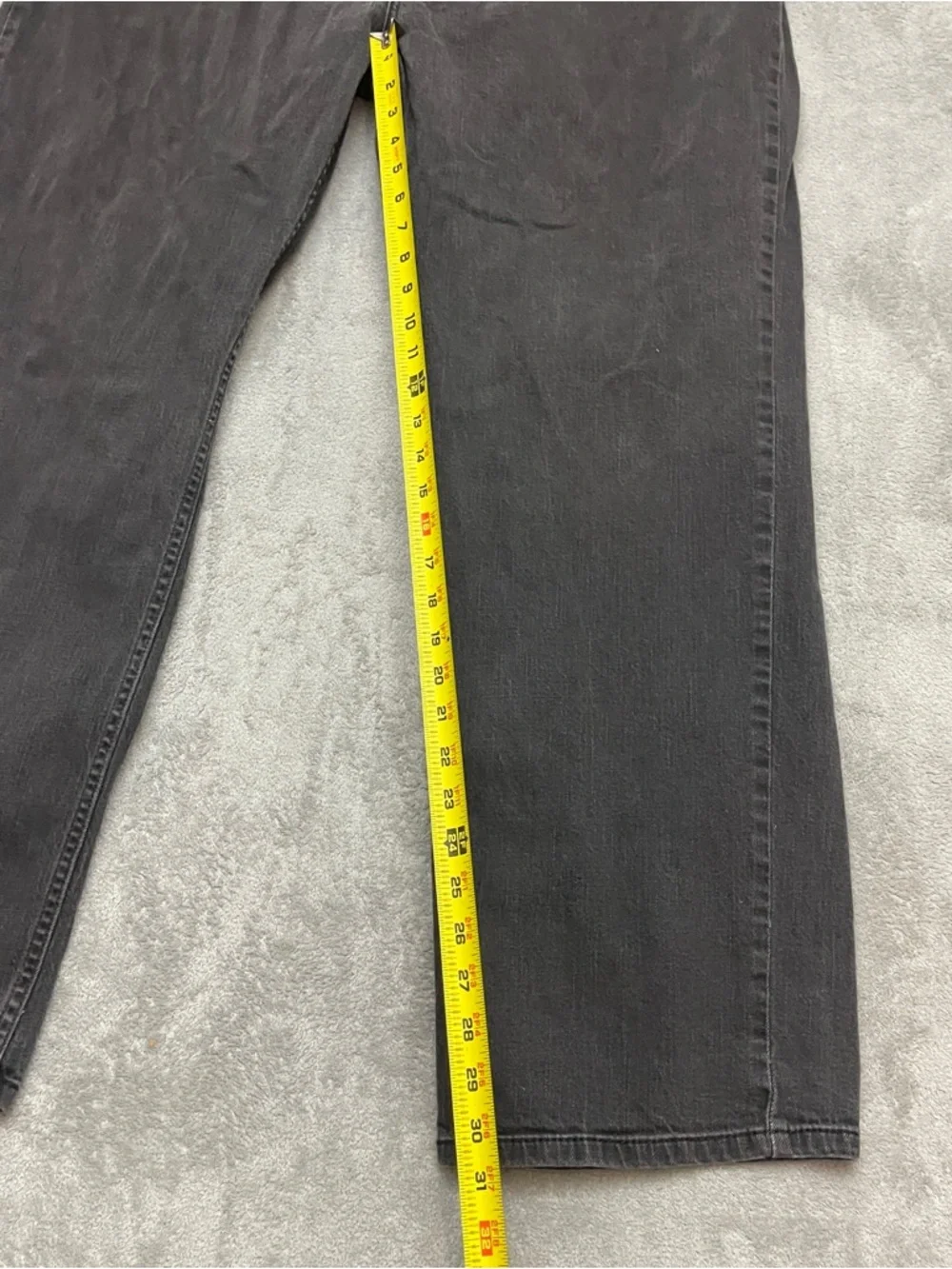 Levis 541 Relaxed Fit Jeans Mens 44x32 Black Medium Wash Stretch Flex